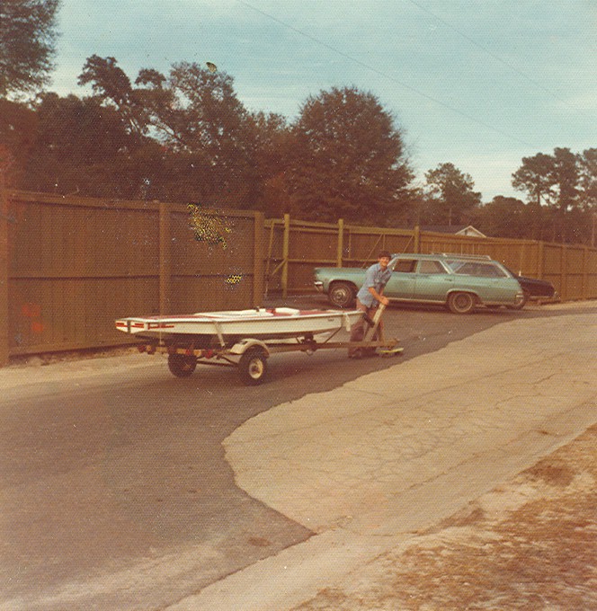 '66 Chevell station wagon and sunfish
