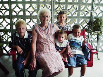 The obligatory Group Photo on the swing