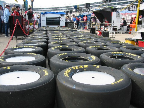 Pit Tour, Look at all the tires!